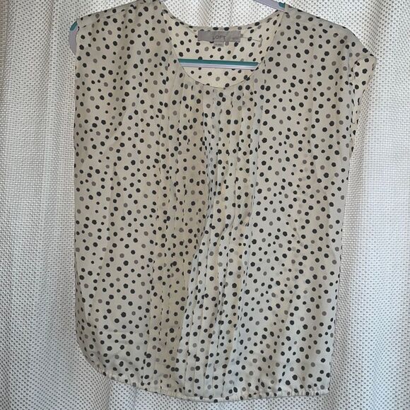 Loft Beig and black blouse - Picture 2 of 4